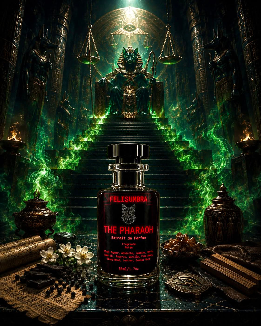 The Pharaoh - Extrait de Parfum (Myrrh • Vanilla • Palo Santo) ♛
