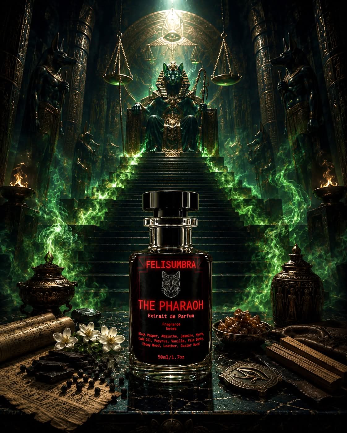 The Pharaoh - Extrait de Parfum (Myrrh • Vanilla • Palo Santo) ♛